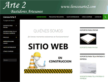 Tablet Screenshot of lienzosarte2.com